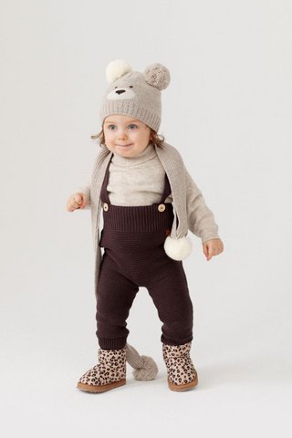 ENZO kindertuinbroek - 100% merinowol - bruin