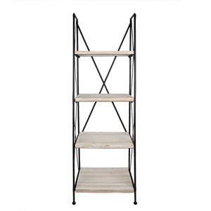 Shelving unit Black, Brown 60x41x181 cm