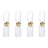 Lot of 4 rounds of golden flowers