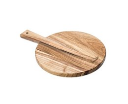 Round Wooden Pizza Serving Board