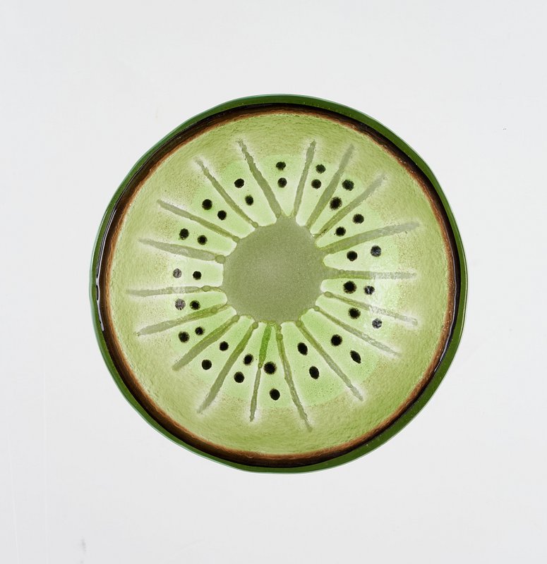 Tropical Bowl Tray 12x5 Brown & Green Kiwi