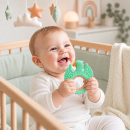 Parrot Wood & Silicone Teether | MINT