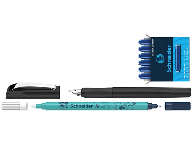 Fountain pen Schneider Ceod Classic black set on blister