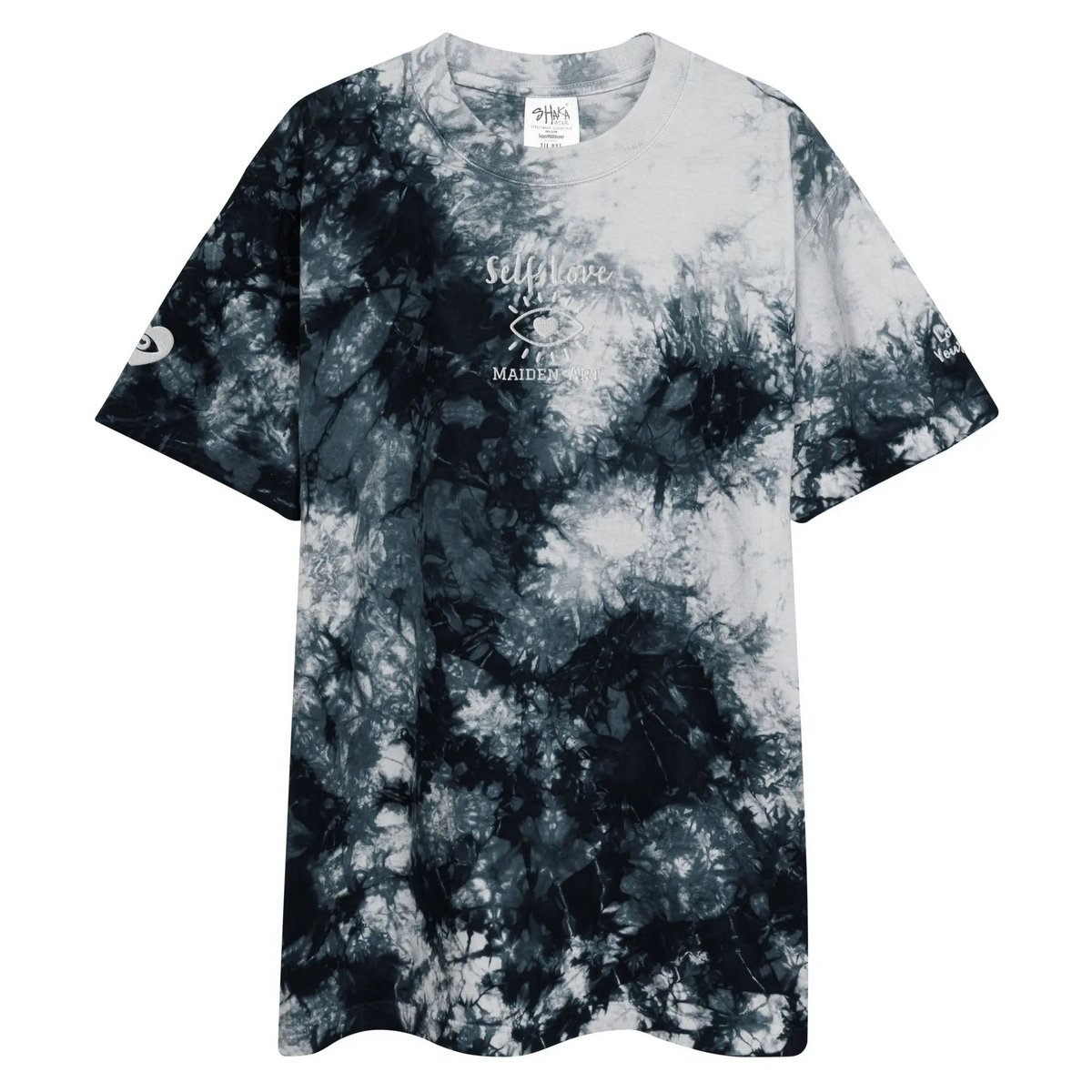 Camiseta oversize con estampado tie-dye