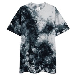 Camiseta oversize con estampado tie-dye