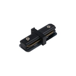 Straight connector for ceiling lights, available in white and black colors.