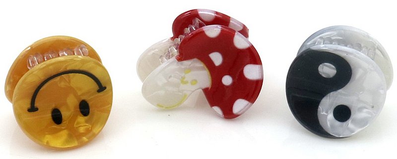 F-A23.1 H1126-004 Hair Clips 2.5cm -  3.5cm - 12pcs