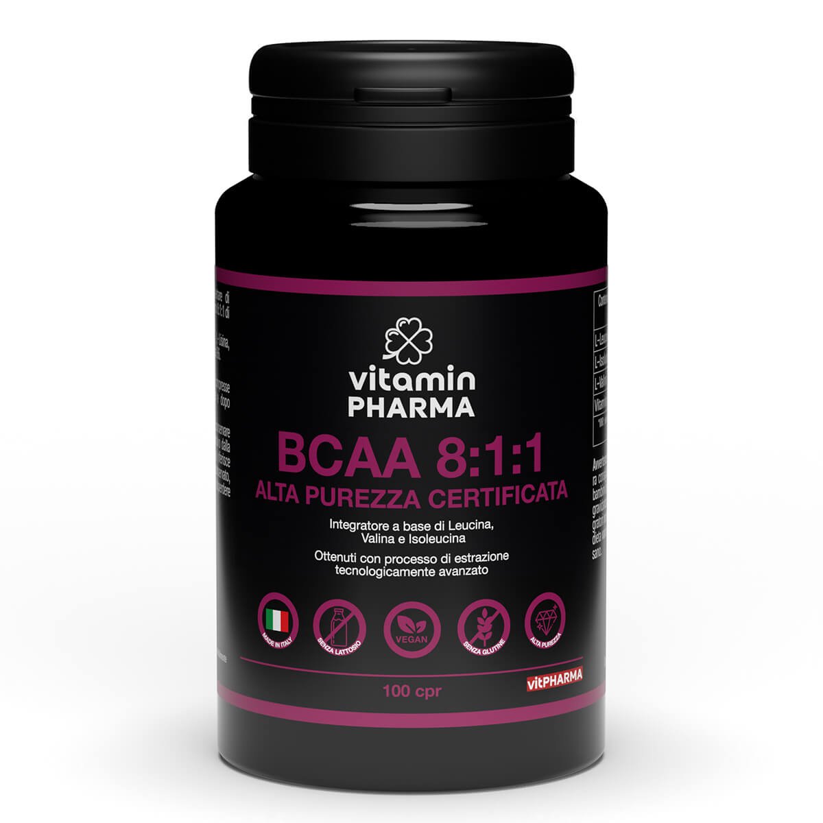 Bcaa 8: 1: 1 Amminoacidi ramificati di elevata purezza