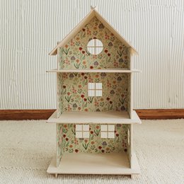 Meadow -Maison de poupée en bois à trois étages / Maison de poupée moderne