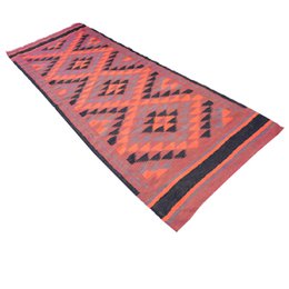 Vintage wandtapijt Kilim wollen vloerkleed
