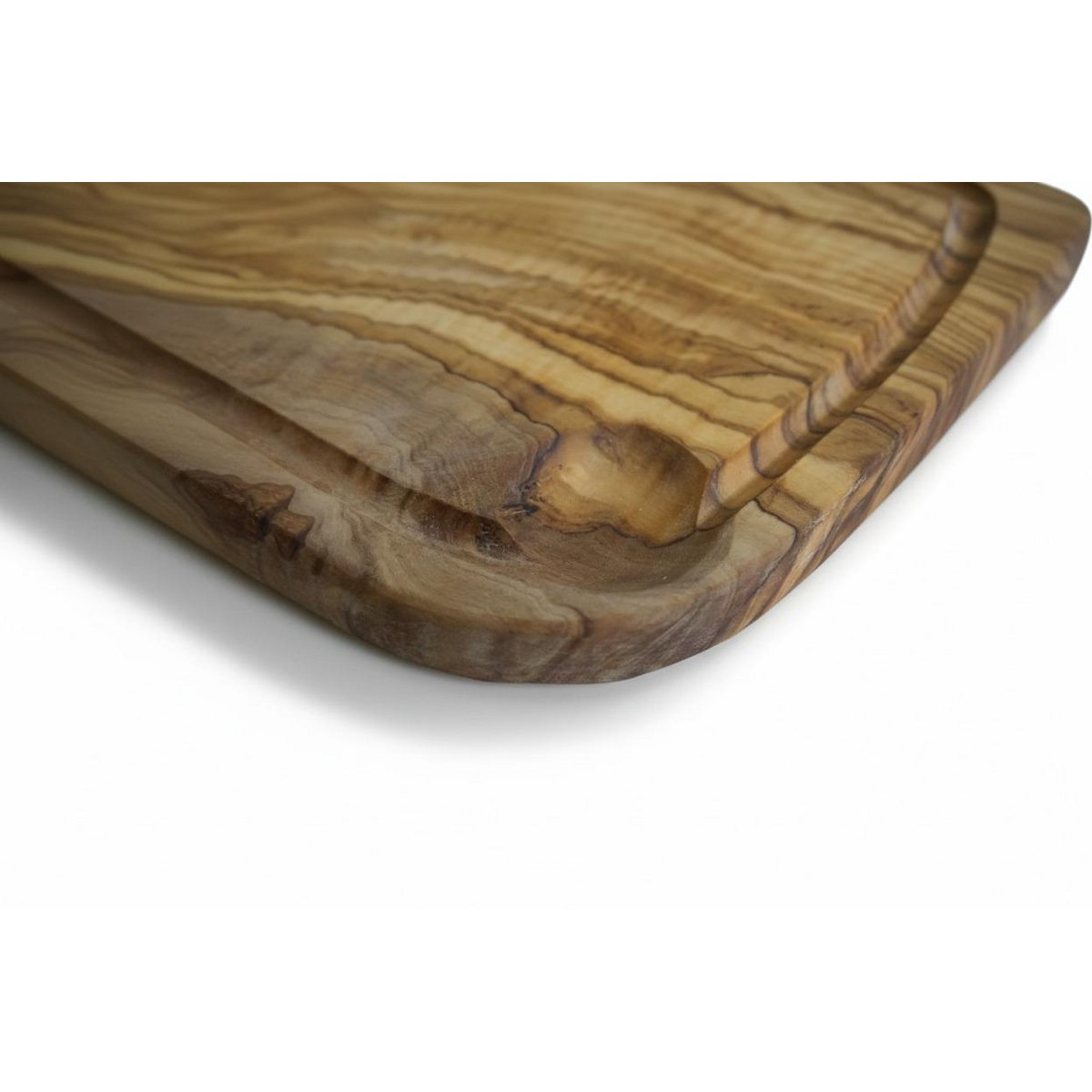 Olive wood Cutting Board with groove- Barbecue