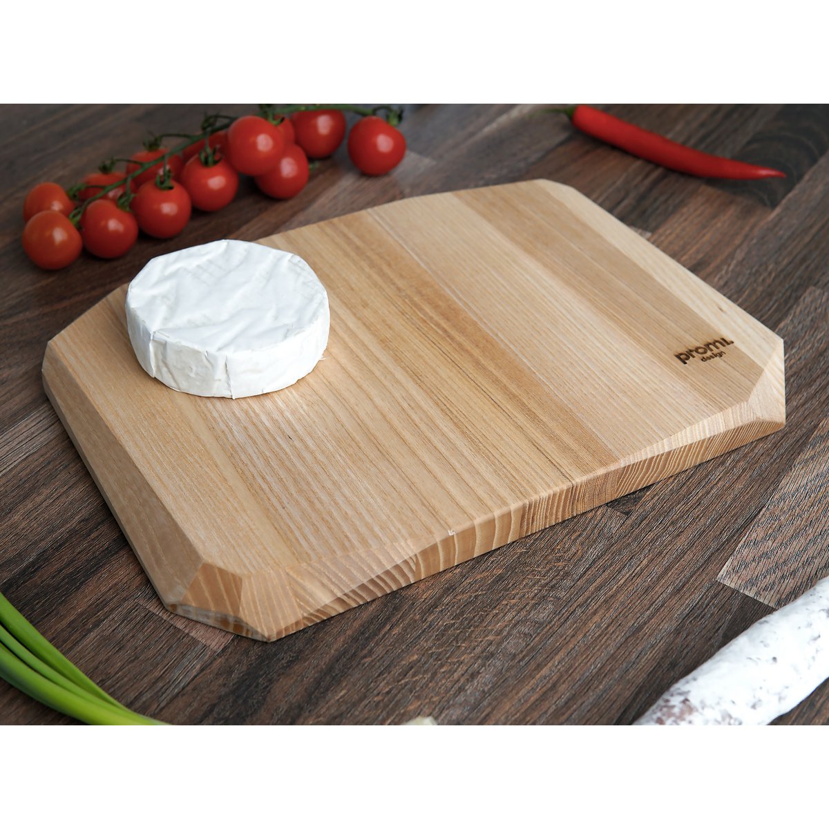 Deska do Krojenia Z Naturalnego Drewna Jesionowego Blok 2 rozmiary