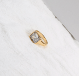 Andrei - Women’s Diamond Signet Ring