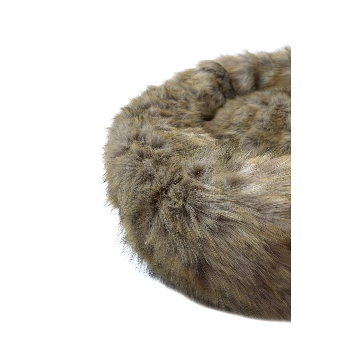 Lit pour Chien Fausse Fourrure Sable 60x20