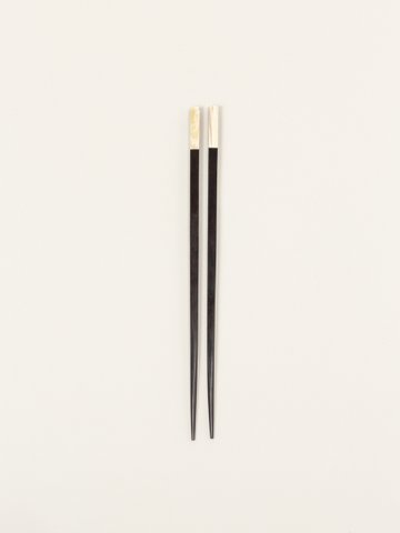 Set of 6 pairs of chopsticks in ebony and bone