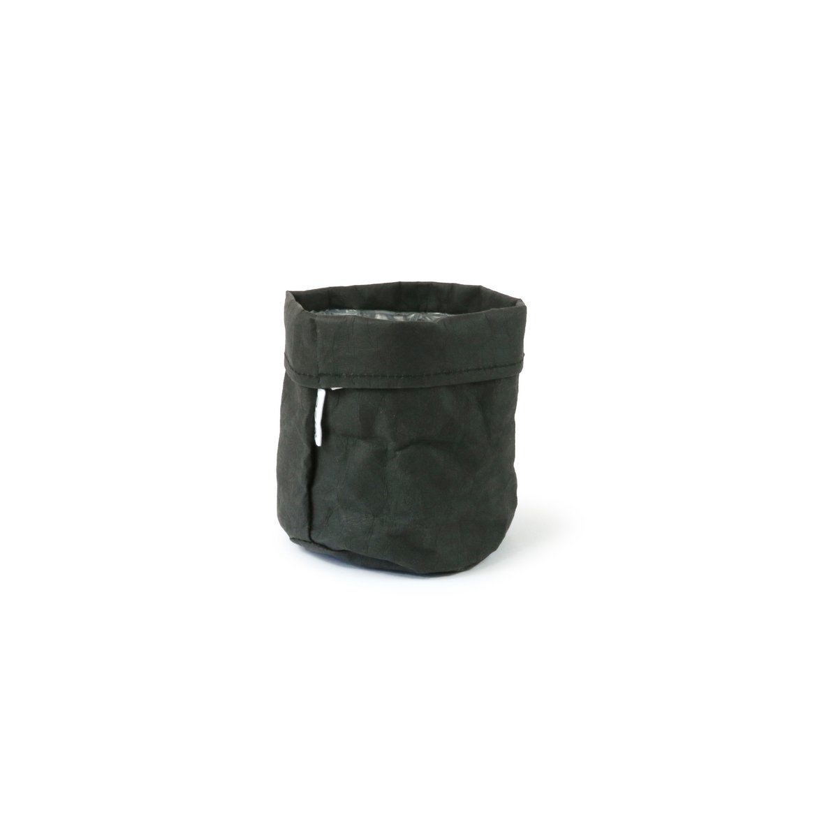 Bolsa de papel lavable SIZO negra con forro impermeable biodegradable