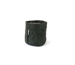 Bolsa de papel lavable SIZO negra con forro impermeable biodegradable
