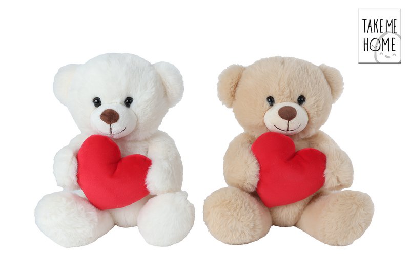 Take Me Home plush bear with heart