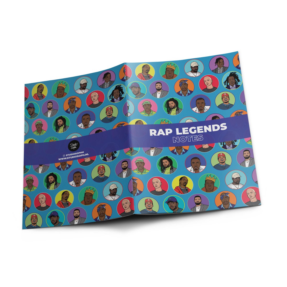Rap Legends notesbog