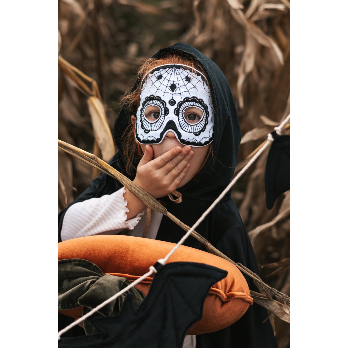 Skull mask "Black Halloween"