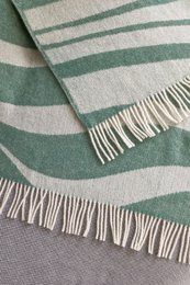 Wolldecke / Kuscheldecke bold greenstone