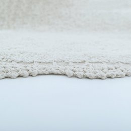 Rechteckiger doppelseitiger Kinderteppich aus Baumwolle MIANA Ecru