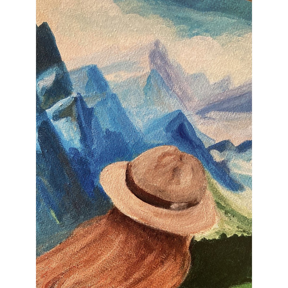 Mujer en las montañas – Bergbloei | Póster artístico A4