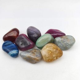 Tumbled Stones - Mengsel van getinte agaat / kwarts (200 g)