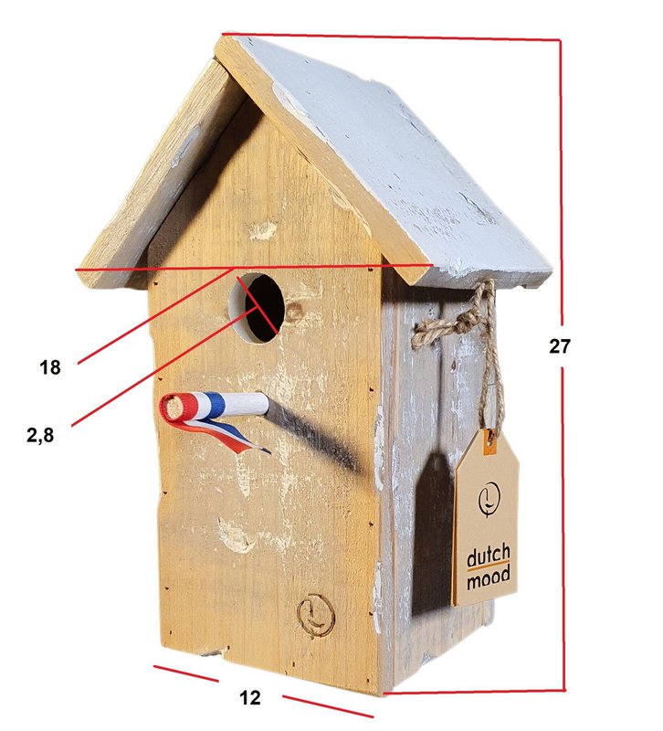 birdhouse old dutch stB pointed roof
