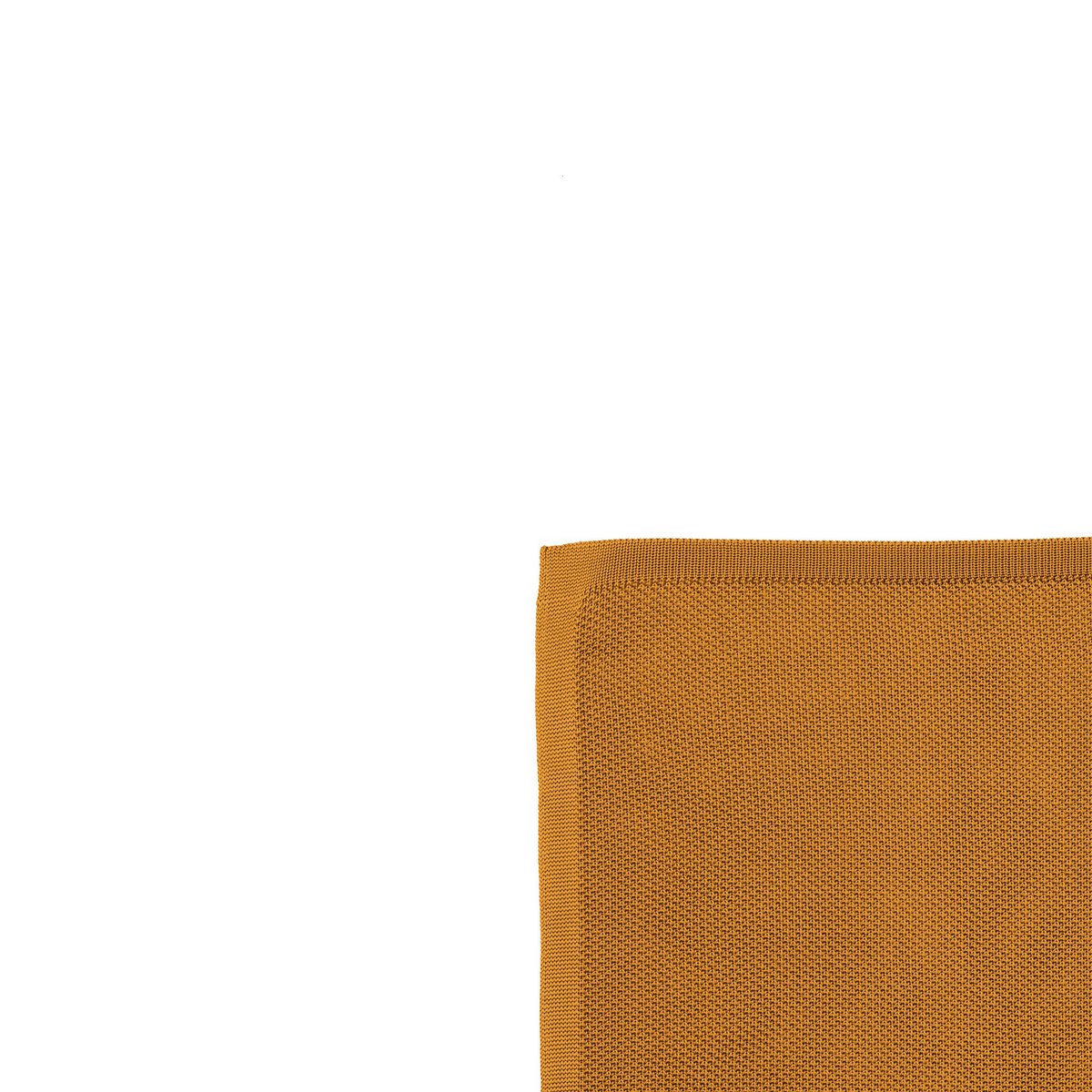 Orange ember knitted pocket square