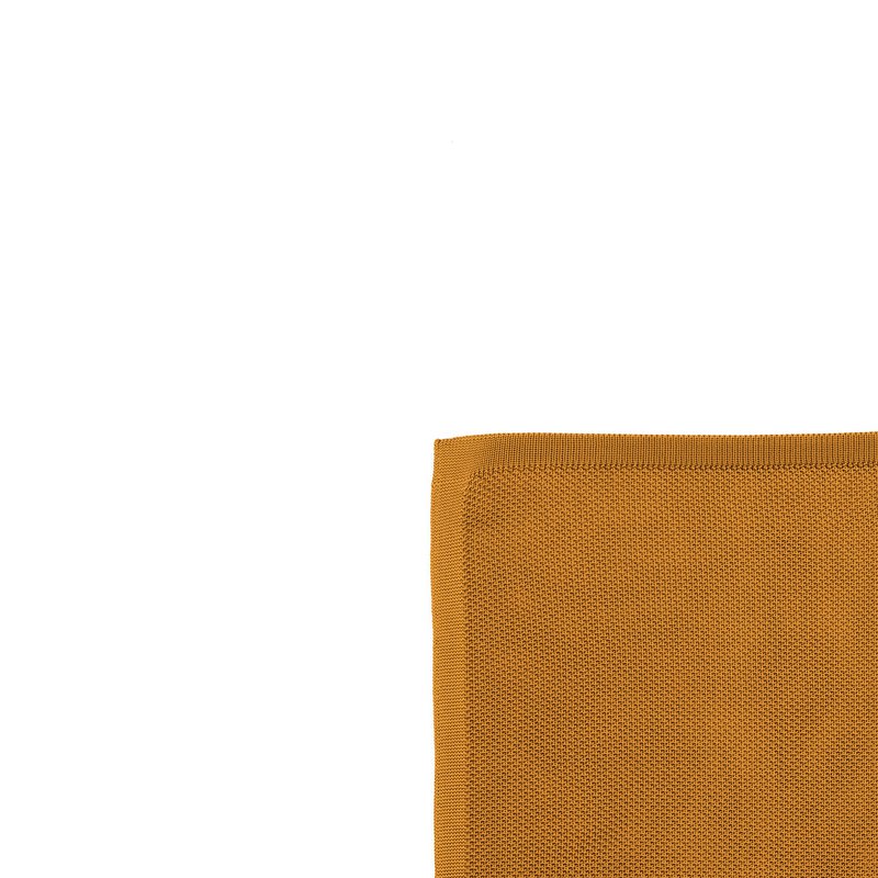 Orange ember knitted pocket square