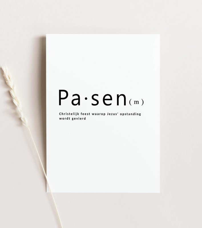 Easter card - Easter meaning card - minimalist Easter card, Easter card, Happy Easter card, A6 card