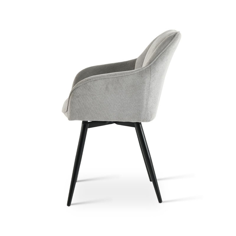Sienna fauteuil [set van 2] [linnenstof] [360 graden draaibare voet]