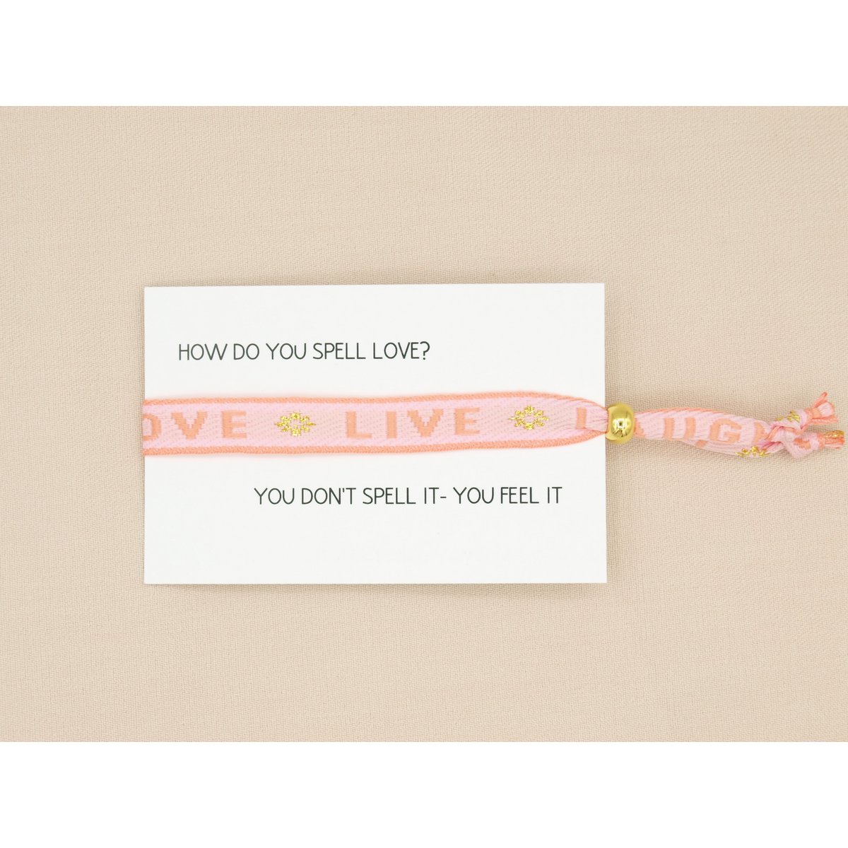 Lint armband live,laugh,love