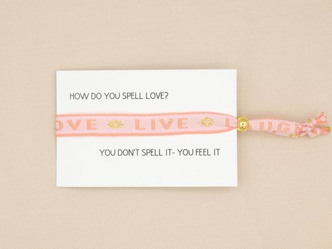 Lint armband live,laugh,love