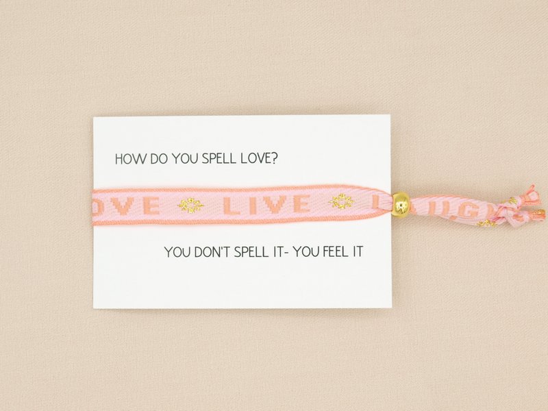 Lint armband live,laugh,love
