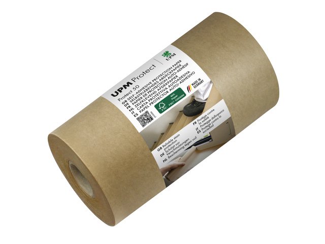 Afdekpapier UPM zelfklevend Protect P50 15cm x 50 meter