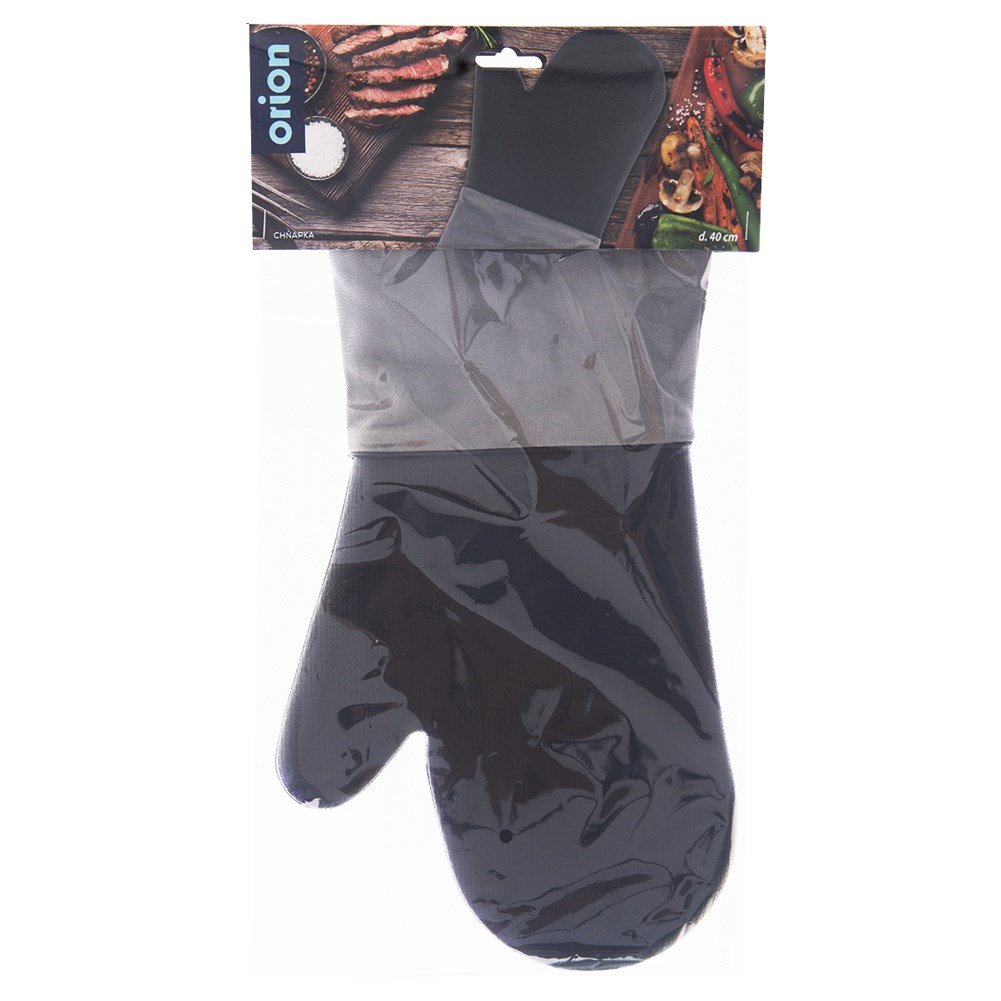 Ofenhandschuh Silikon Black 40x20 cm