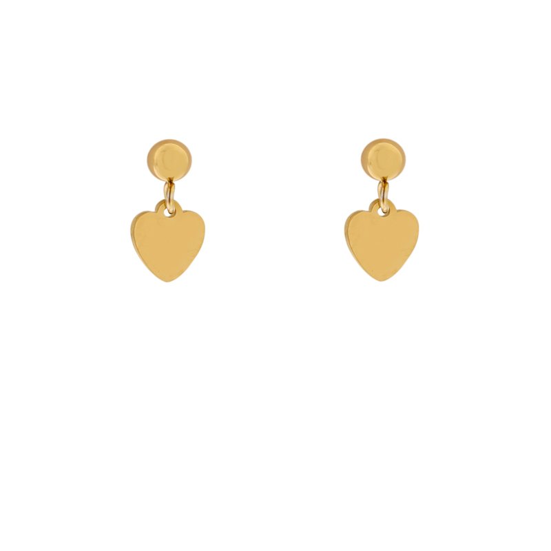 STUD OORBELLEN CHARM HART