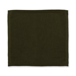 Moss green knitted pocket square