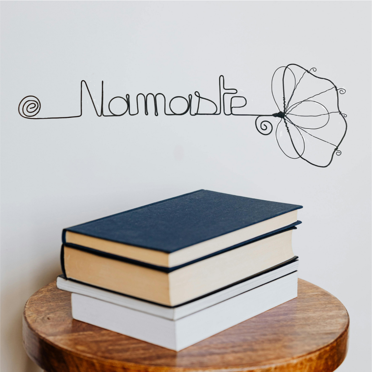 Ginkgo Flower - "Namaste" - Vægdekoration af jerntråd