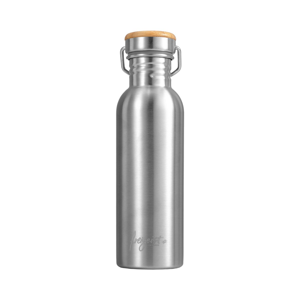 Trinkflasche aus Edelstahl, einwandig, Bruchfest, Kohlensäurebeständig | 750ml