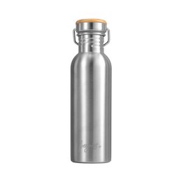 Trinkflasche aus Edelstahl, einwandig, Bruchfest, Kohlensäurebeständig | 750ml