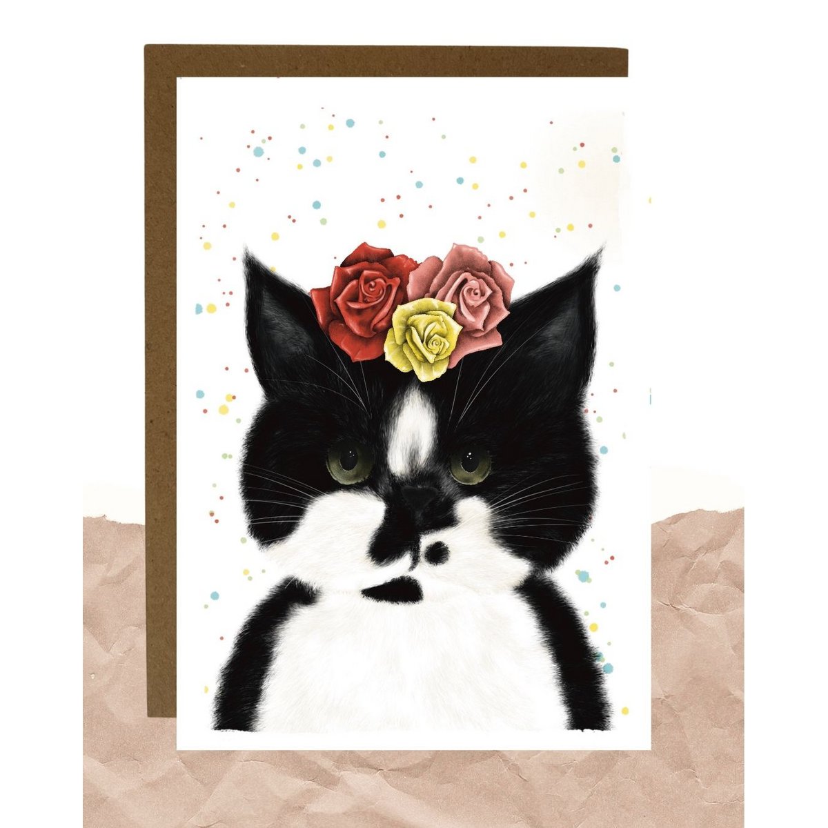 Postkarte - Frida Kat -Hlo