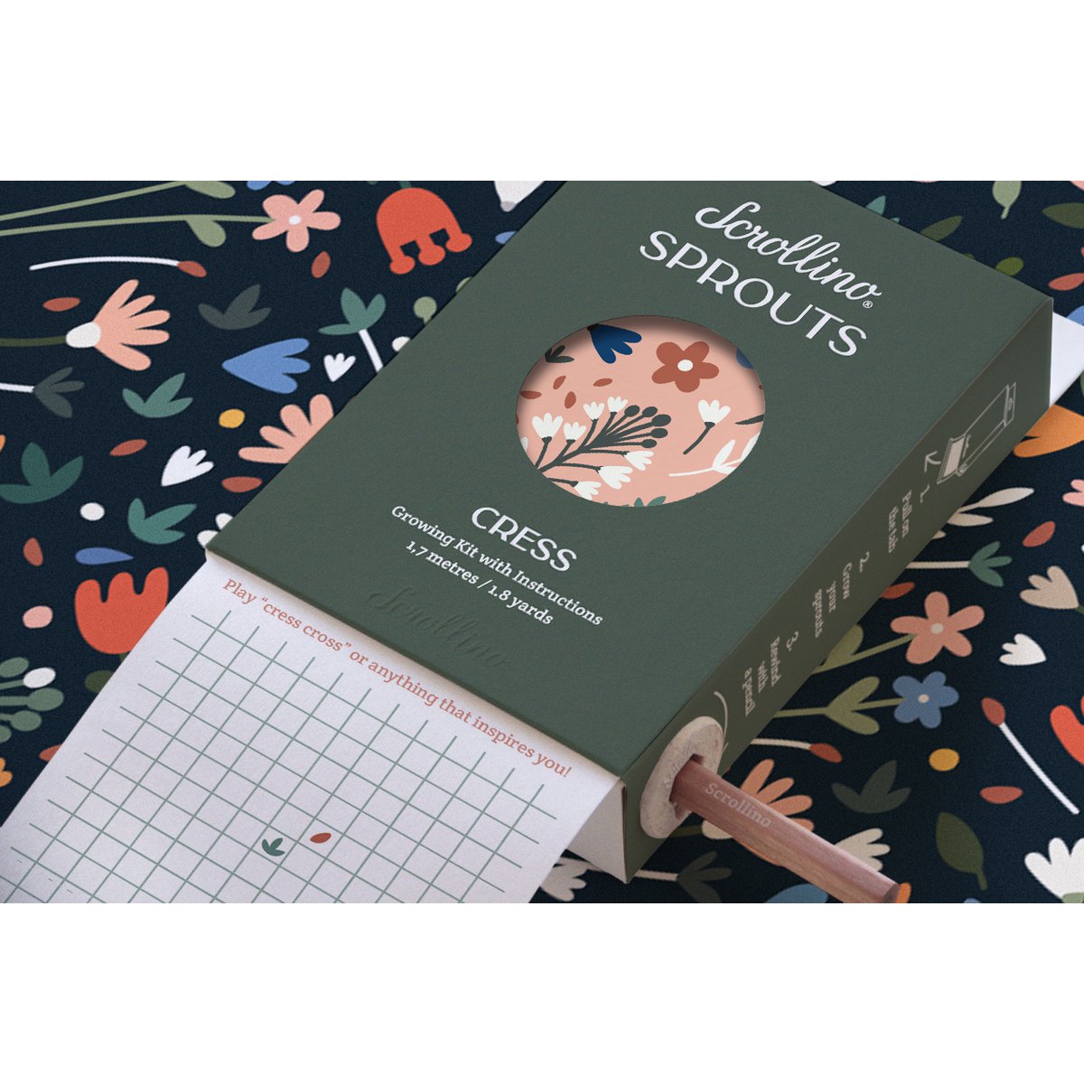 Wachsender Kit mit Aktivitäten - Scrollino -Cress Sprossen