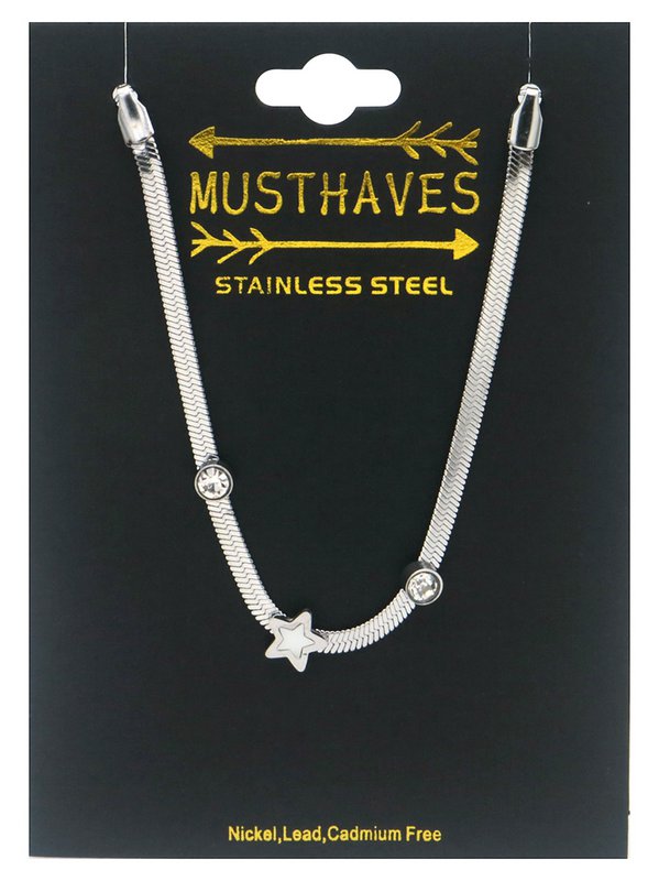 C-B4.4 B2583-009S S. Steel Bracelet Star 16-21cm