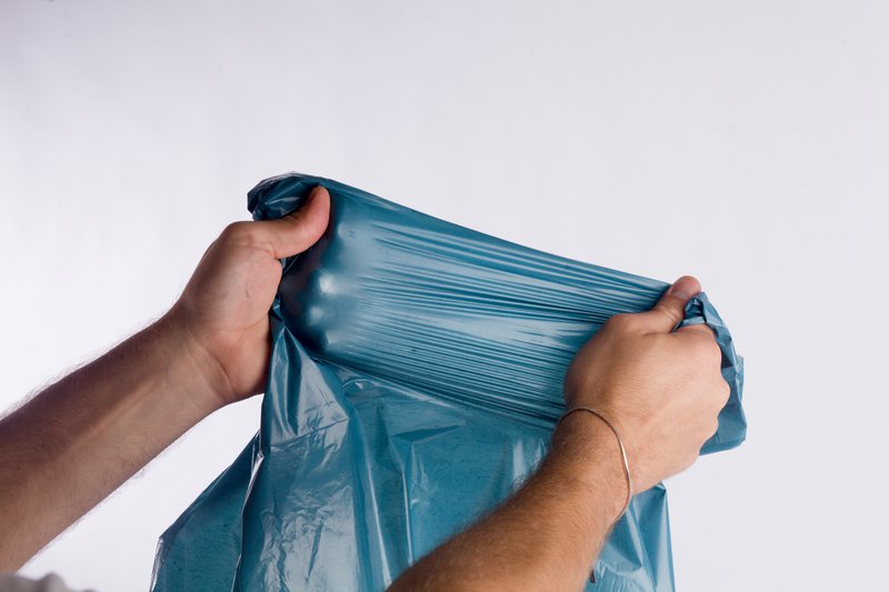 Recycelte Kordelzug-Müllsäcke 60l, Blauer Engel zertifiziert