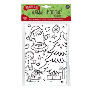 Coloring tablecloth motif Christmas