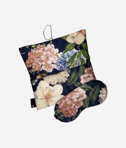 Sleep mask with travel case Magic Garden Dark Blue