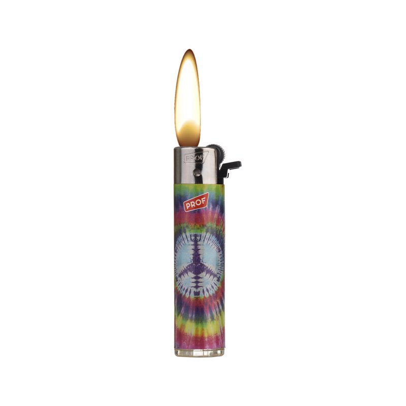 Lot de 2 Briquets PROF Rechargeables à Pierre Colorés
